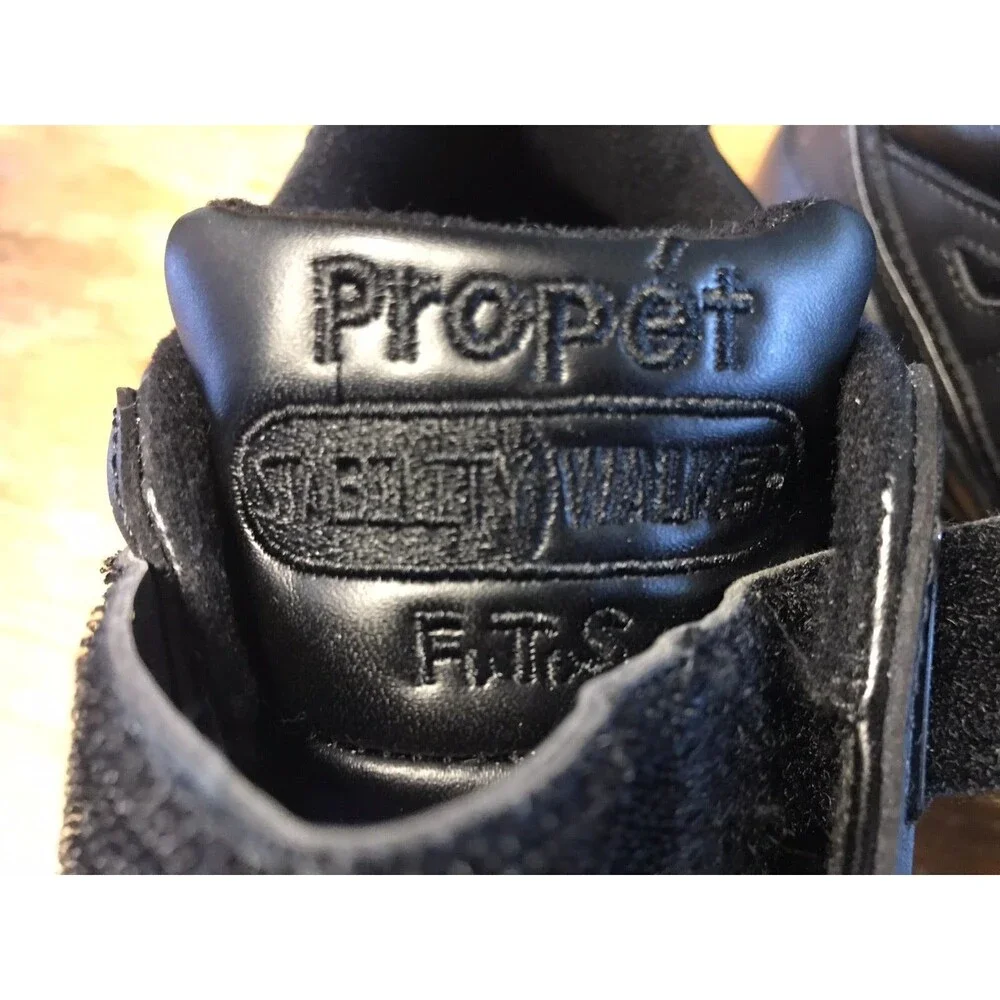 Propet Stability Walker Walking Mens Black Sneakers Athletic Shoes W2035 Sz 9